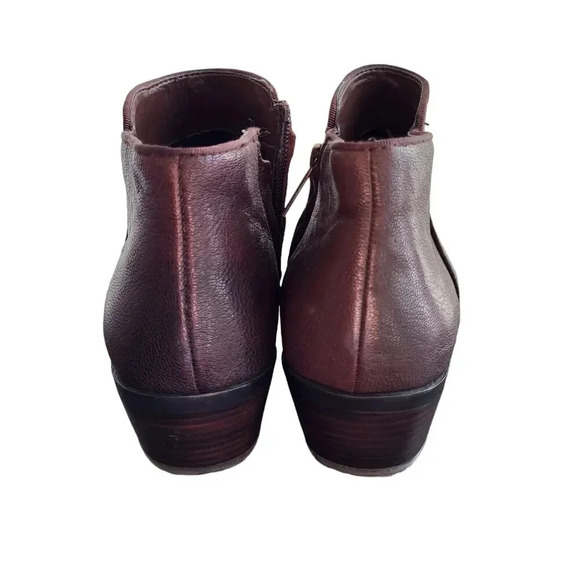 Sam Edelman Petty Brown Leather Zip Up Ankle Chelsea Booties Womens Size 8M 39 - Picture 2 of 7